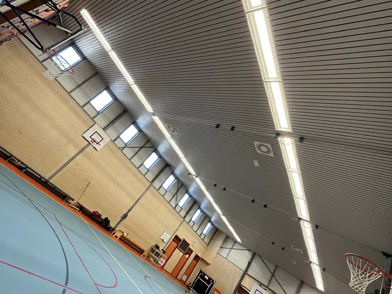 Gymzaal verlichting school in Naaldwijk